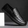 Lazy loafers men's one-pedal Doudou shoes men's casual leather shoes soft soles fashionable trendy non-slip soft soles