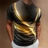 Men's Graphic Color Block T Shirt Short Sleeve T Shirt 3D Print Crew Neck Shirt Vintage Fashion Designer Outdoor Daily Sports Yellow Blue Purple