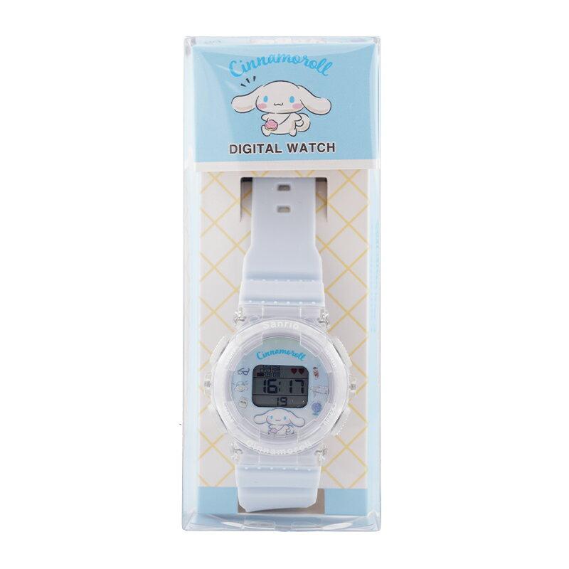 Sanrio Characters Digital Watch Cinnamonroll Children Students Junior Gift Present Birthday Celebration Wristwatch Character Cute Pastel Girls