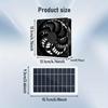 Portable Solar Exhaust Fan for Pets, Poultry, Office, and Outdoor Camping