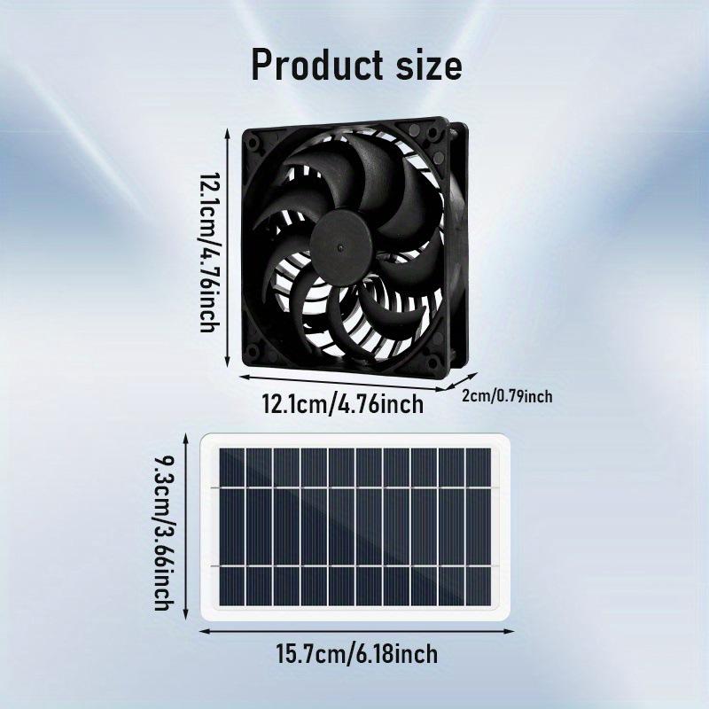 Portable Solar Exhaust Fan for Pets, Poultry, Office, and Outdoor Camping