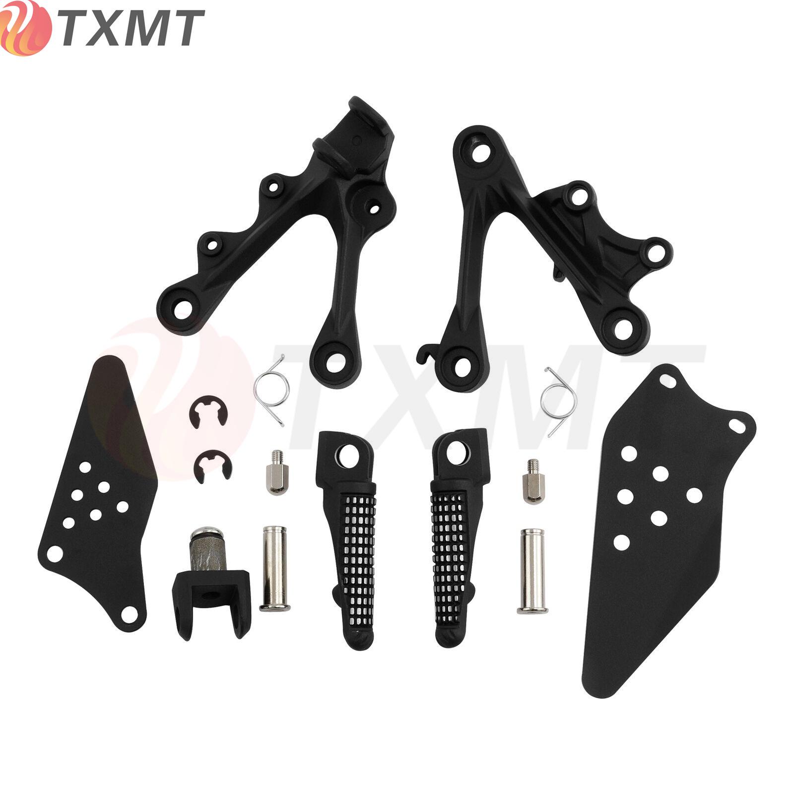 

Front Footpeg Bracket Assembly for 2009-2023 Kawasaki ZX6R ZX636 чёрный