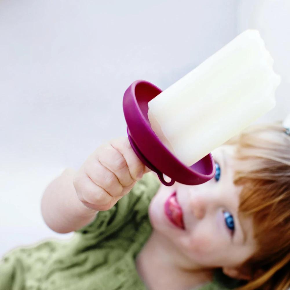 Tropffreier Eis am Stiel Halter Silikon Anti-Tropf Eiscreme Halter Wiederverwendbarer Kleckerfreier Halter für gefrorene Leckereien für Kinder Eiscreme