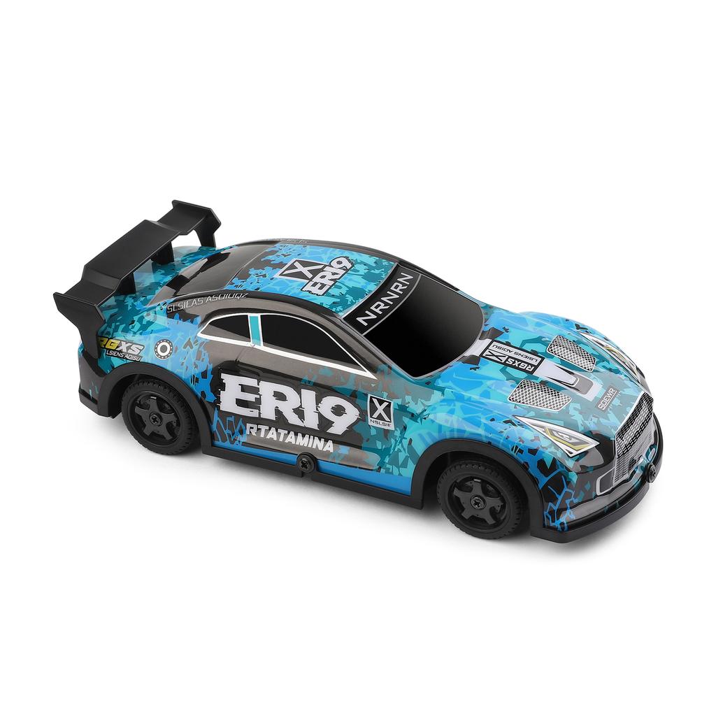 Remote Control Drift Car, 2.4GHz 1:22 Scale 4WD Rechargeable Electric Vehicle with LED Lights, Racing Tires, Ideal