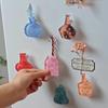 New Acrylic Refrigerator Magnet Magnetic Special-Shaped Fridge Magnets 3D Art Vase Series Flower Arrangement Stereo Decorative