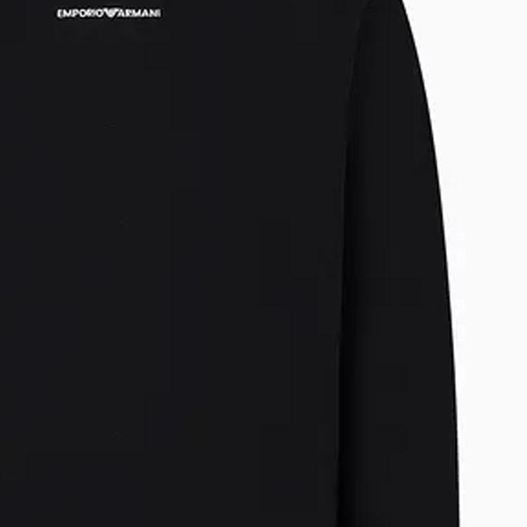 Emporio Armani Jersey Sweatshirt With Diagonal Weave And Logo Embroidery 3D1MEC-1JODZ-10033