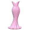 3D-gedruckte kreative Kleiderdesign-Vase Minimalistischer dekorativer Blumentopf für Eingangsbereich Regal Heimgeschenk für Frauen