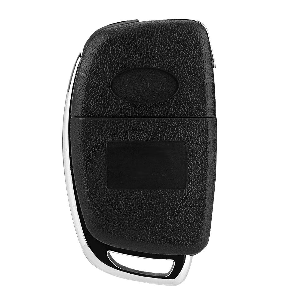 Flip 4 Button Remote Key Fob Case Shell Cover Fit For Hyundai Santa Fe (ix45) 2013 2014
