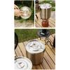 Light weight Outdoor Cooking Stainless Steel Camping Pot Multifunctional For Campers And Adventurers