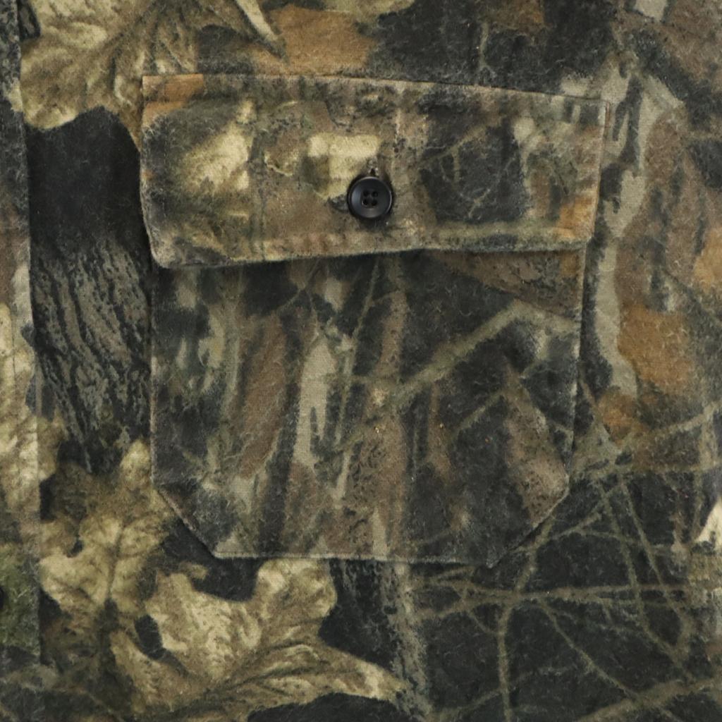 L.L.Bean 80s vintage Realtree Pattern Long sleeve Chamois Cloth shirt Men's Used