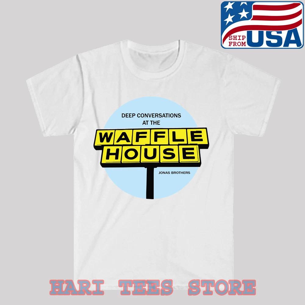 Waffle House Jonas Brothers Men s White Size S to 3XL 2XL
