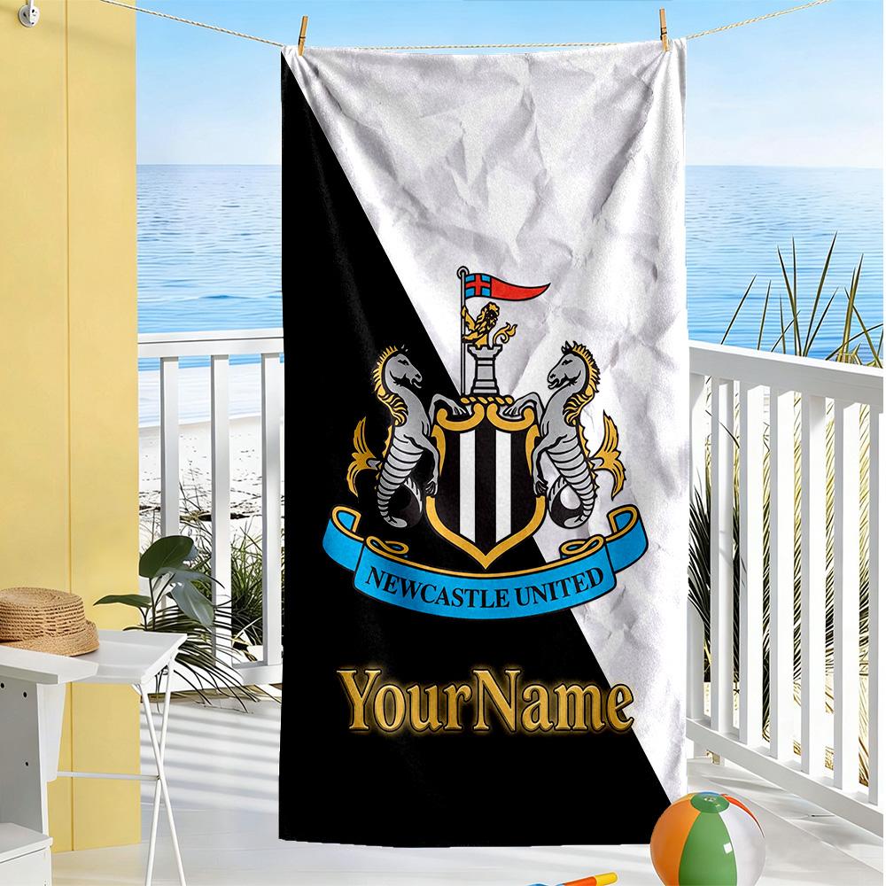 Newcastle Customizable Name Beach Towel Quick-Dry Soft Microfiber
