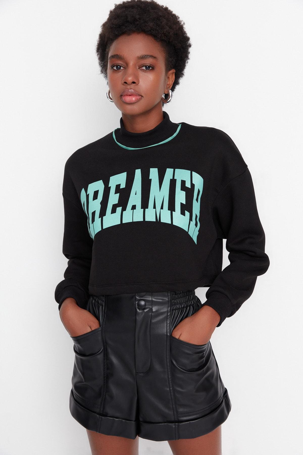 

Толстовка - Черный - Свободный крой