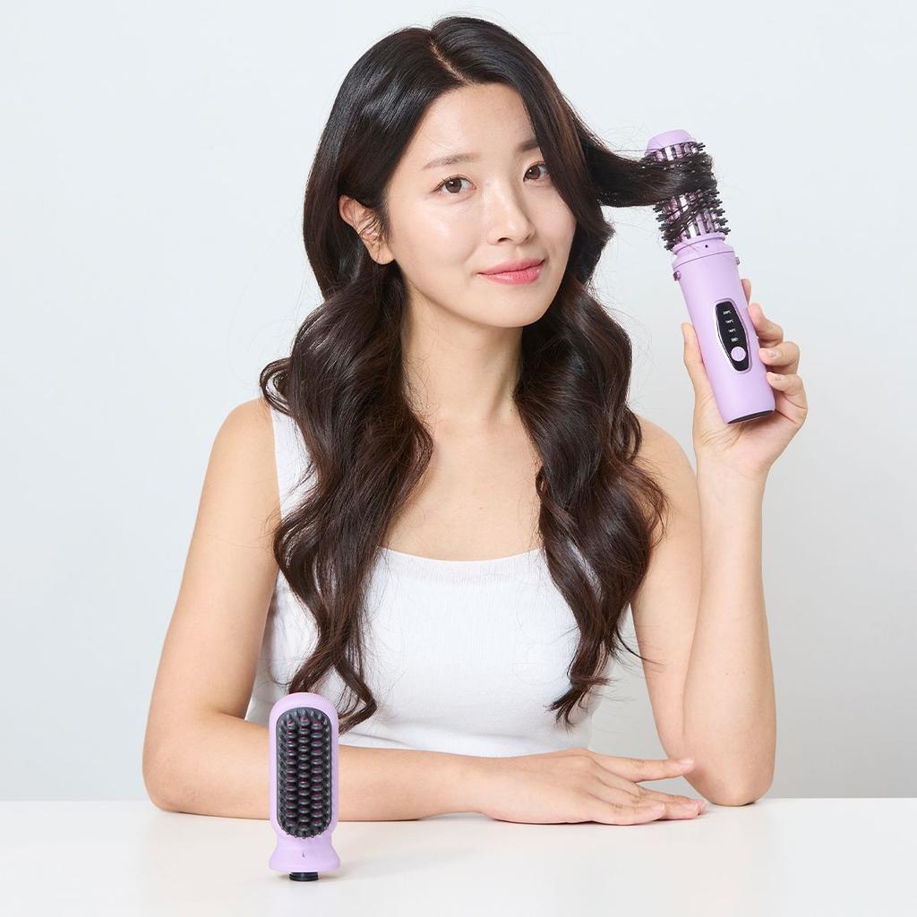 Portable Cordless Dual 3-in-1 Comb Hair Iron ST-DWC100 (Straightening Tool Included)