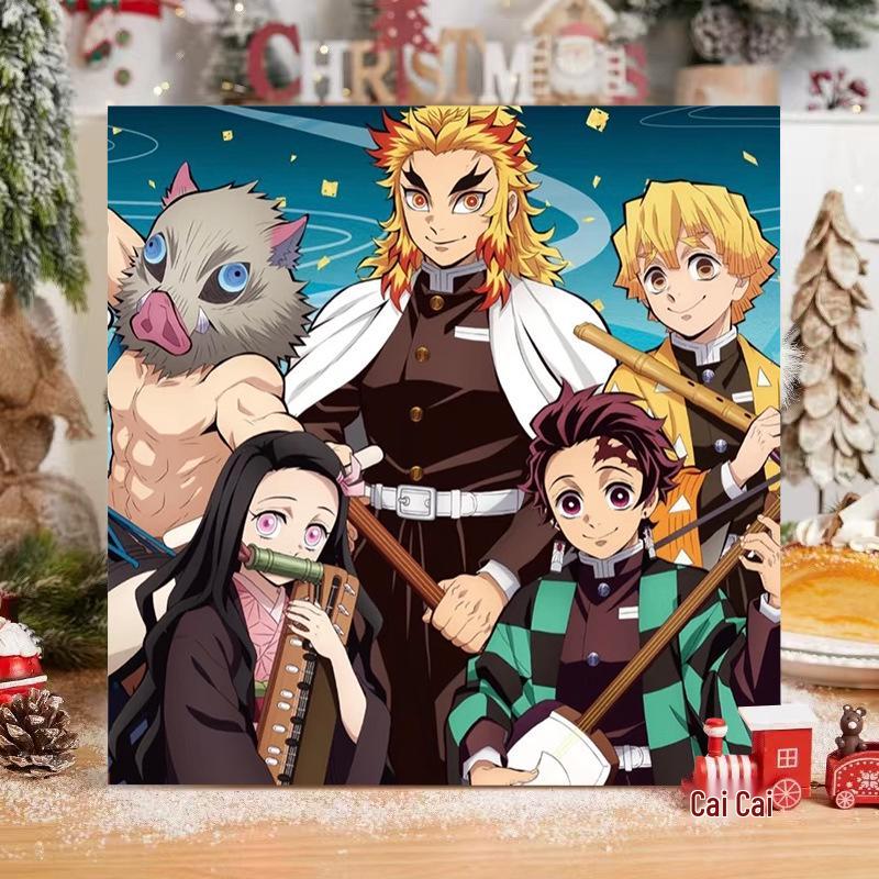 Kit Pittura ad Olio Digitale Anime Demon Slayer Fai da Te per Bambini