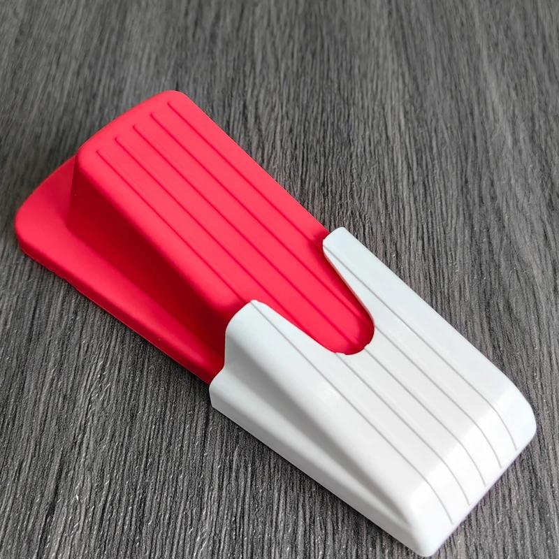 Safety Silicone Door Stop Stoppers Block Wedge Doorstops Door Stopper Home Office Door Rear Retainer Anti-collision Stop