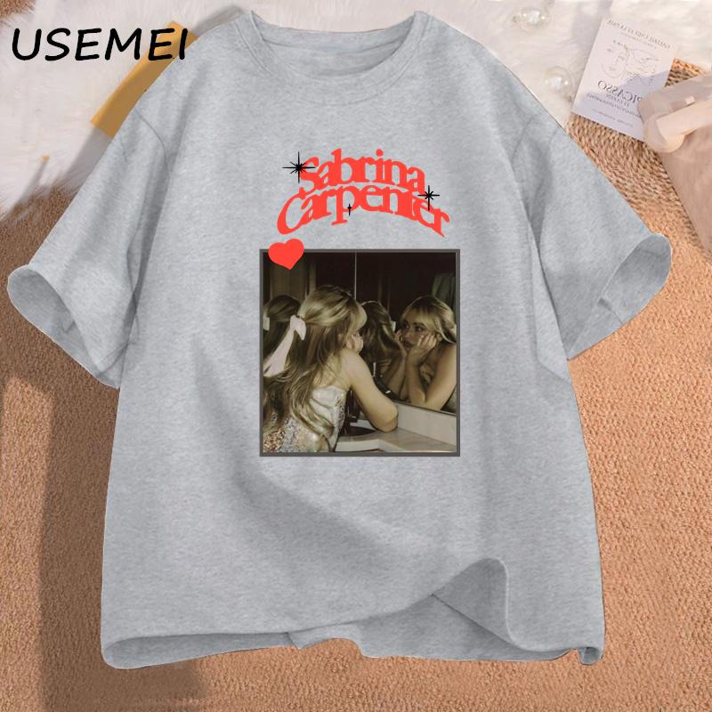 Sabrina Carpenter T-Shirt Damen Vintage Retro Musik T-Shirt E-Mails, die ich nicht senden kann Tour Merch T-Shirts Rock T-Shirts Freizeit Baumwollkleidung