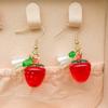 Erdbeer-, Orangen- & Blaubeer-Fruchtanhänger Ohrringe für Mädchen - Niedliche Harz-Kinderaccessoires