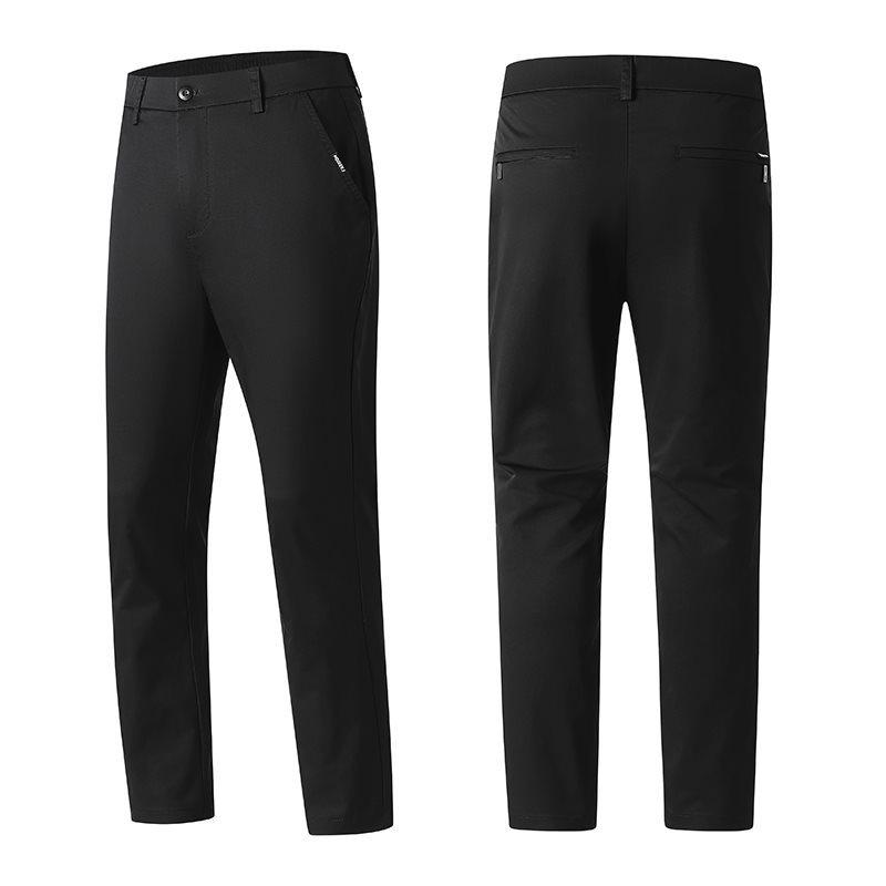 2026 Spring/Summer Men's Korean Style Faux Cowhide Zipper Casual Pants - Loose, Comfortable, Versatile, Fashionable