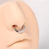 Stainless Steel Nose Hoop Adornment Eye Catching Stainless Steel Nose Hoop Accessory Dainty Elliptic Nose Rings