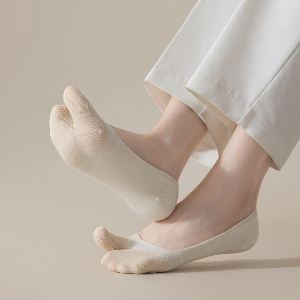 Soft Split-toe Socks Average Size Flip Flops Socks New Boat Socks
