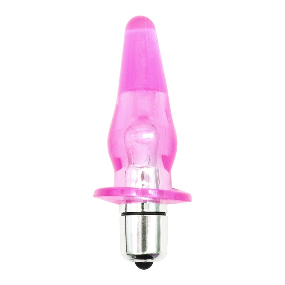 Smooth Anal Vibrator Dildo Butt Silikonová zátka Masáž prostaty Anal Beads Vibrátor