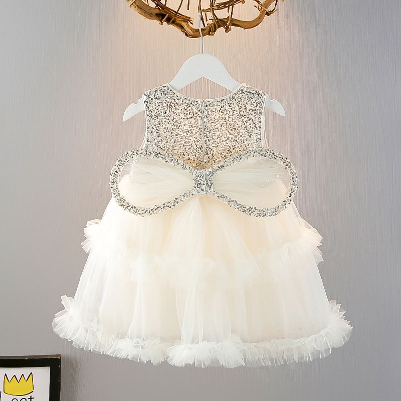

Летнее платье-жилет с пайетками в виде крыльев для девочки, стильное платье принцессы для девочки, милое платье 140