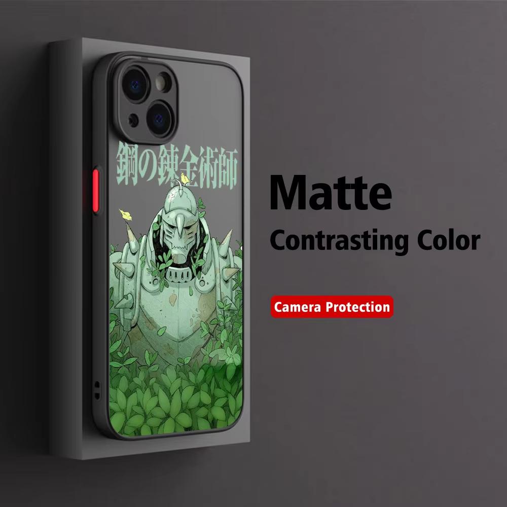 Anime Fullmetal Alchemist Phone Case For iPhone 17 Air 16 e 15 14 13 12 11 Pro Max Plus Mini SE 2020 2022 Transparent Back Cover