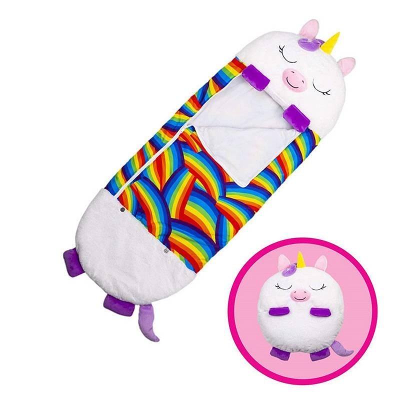 

Animal Children Cartoon Sleeping Bag Fashion Comfortable Cute Throw Pillow Gift 135*50cm/53.15*19.69in білий