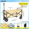 Foldable Portable Outdoor Camping Cart with Large Capacity