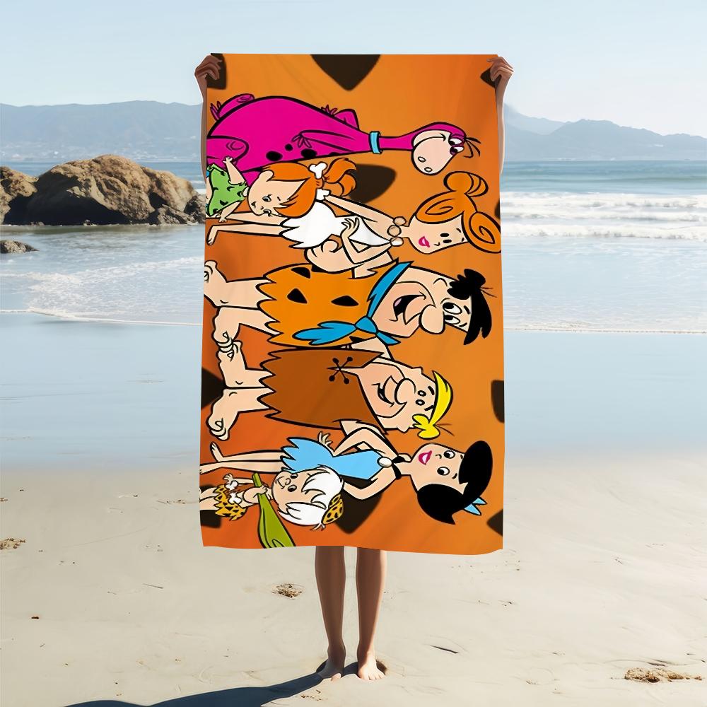 The CARTOON F-Flint-stones Towel Beach Quick Dry Soft Pool Towels Gift for Travel Gym Shower Camping sports