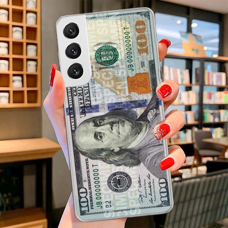 Banknote Dollar Cash Money Cover Phone Case For Samsung Galaxy S26 S25 Edge S24 Ultra S23 S22 Plus S21 S20 FE Soft Fundas Shell
