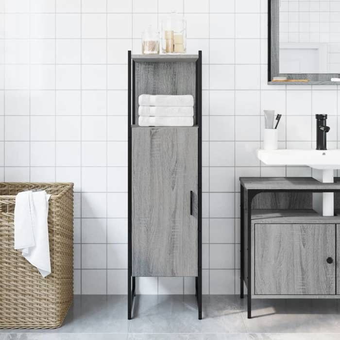 VidaXL Armoire de Salle de Bain, Colonne de Toilette, Placard de Rangement, Meuble de Salle de Bain Maison Intérieur, 842469