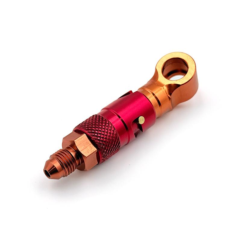 Aluminum AN-3 AN3 Motorcycle Brake Line Hose Fluid Quick Release Connect Fitting Adapter Kit For Honda Yamaha Suzuki Accessories