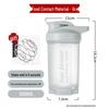 500ML Portable Protein Shake Blender Cup - 24-Hour Fitness Sports Large Capacity Shaker