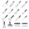 Stainless Steel Steak And Pancake Spatula With Long Handle For Home Kitchen Cooking