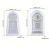 2-Piece Halloween Silicone Candle Mold for DIY Resin Casting, Aromatherapy Candles, Wax, Plaster, and Polymer Clay Decorations