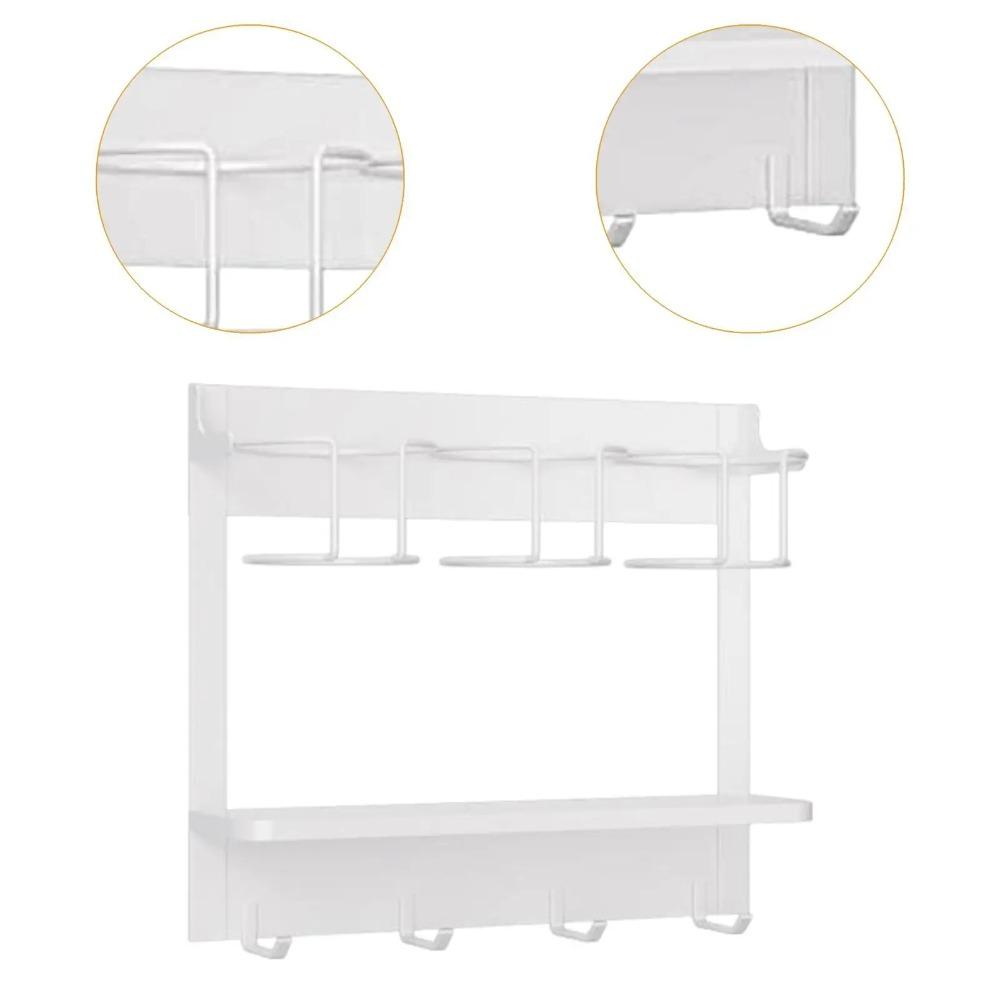 Wall-mounted Fridge Cup Holder Metal Water Bottle Organizer  Easy Installation