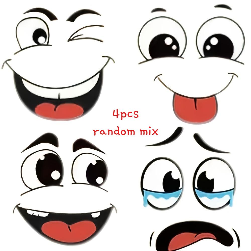 

Cute Cartoon Face Decals for Everyday Surfaces – Removable & Full of Personality