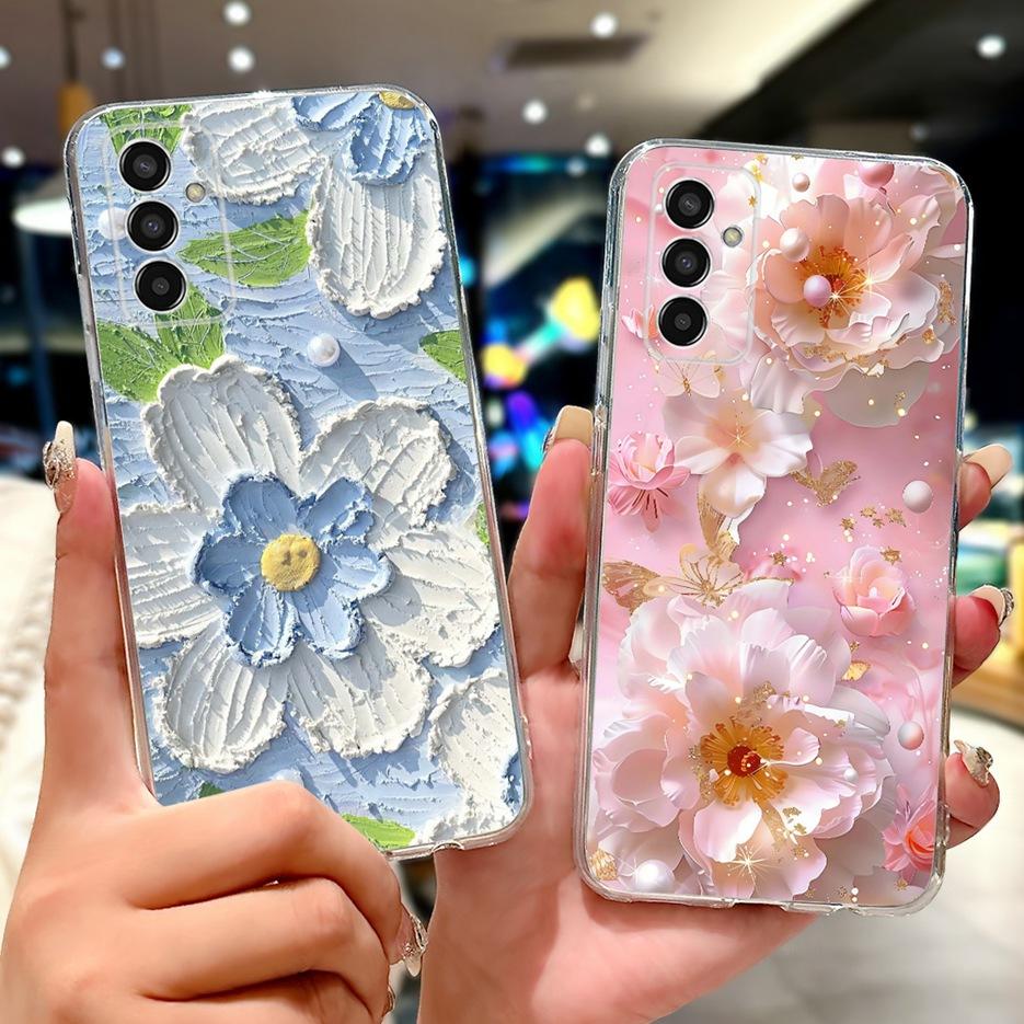 For Samsung Galaxy A13 M13 4G Case SM-A135F SM-M135F New Luxury Cover Soft Silicone Case For Samsung A13 M23 5G A136B M236B Bags
