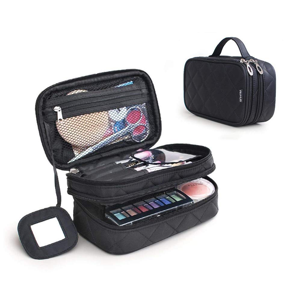 

SURCHAR Makeup Makeup Cosmetic Travel Professional Makeup Laptop Travel Kit Small Item Storage Pouch with Dressing Large Capacity Box, Pouch, Bag, чёрный