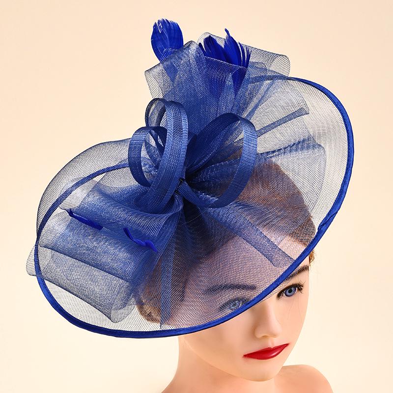 Elegant British Mesh Bow Fascinator: Bridal, Racecourse, Tea Party Hair Accessory