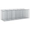 Gabion Raised Bed Set 3 Pcs Silver