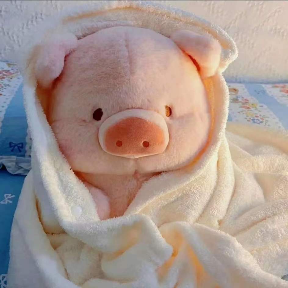 Drăguț drăguț lulu porc jucărie de pluș păpușă pernă decorativă păpușă de pat departament de vindecare porc lăcom cadou de ziua de naștere