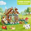 Farmhouse Building Blocks Set Toys Windmill Cottage Scene Model for Creative Desktop Display and Home Decor