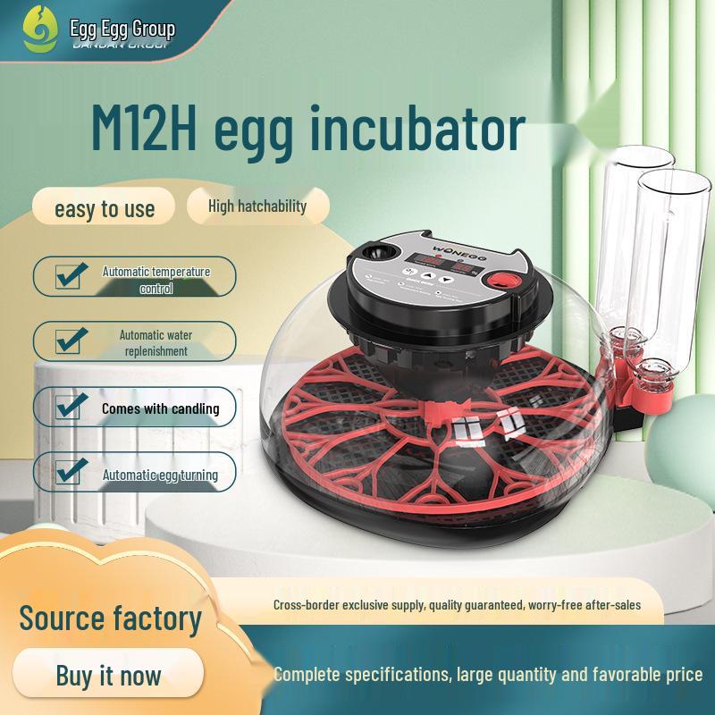 

WONEGG Children s 12-Piece Egg Incubator with Candler & Double Water Bottles