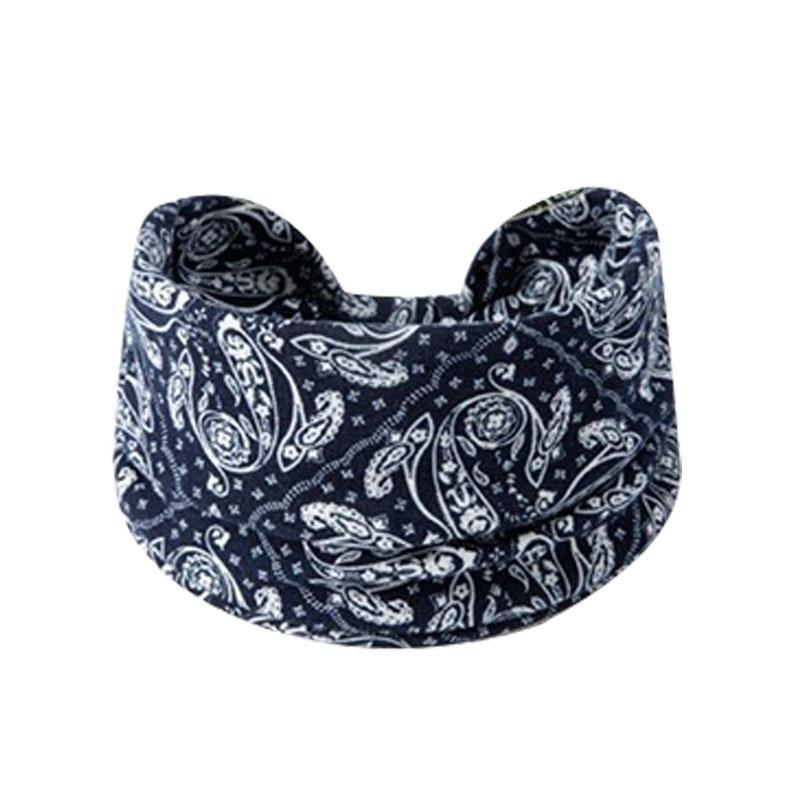 Kaschublume Geknotetes Breitkrempiges Stirnband Yoga Sport Kopf Stretch Baumwollstirnband Stirnband Damen Kopfbedeckung Haarschmuck