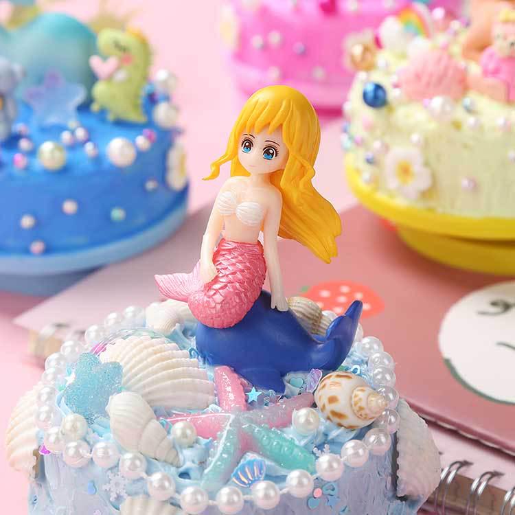 Meerjungfrau Puppe DIY Spieluhr Bausatz: Kreatives handgemachtes Spielzeug mit Kleber