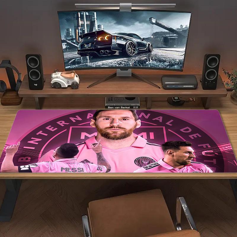 Lionel Messi Print Cushion Non-slip Laptop Tablet Big Mousepad XXL Mat Mini PC Playmat With Lock edge