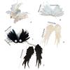 Feather Duckbill Hair Clip Side Hairpin Embroideried Wing Shape Hair Clip for Women Girl Hair Decoration Accessories
